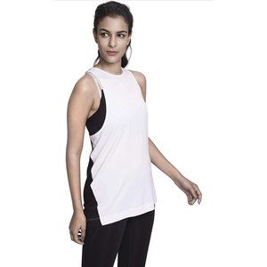 Satva Premium Organic Cotton Racerback Tank Top for Yoga, White  , Size M